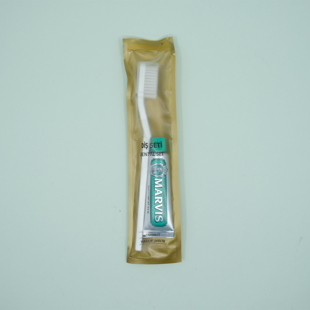 Gold Alupack Diş Bakım Seti ( Beyaz Diş Firçası + Marvis Diş Macunu)